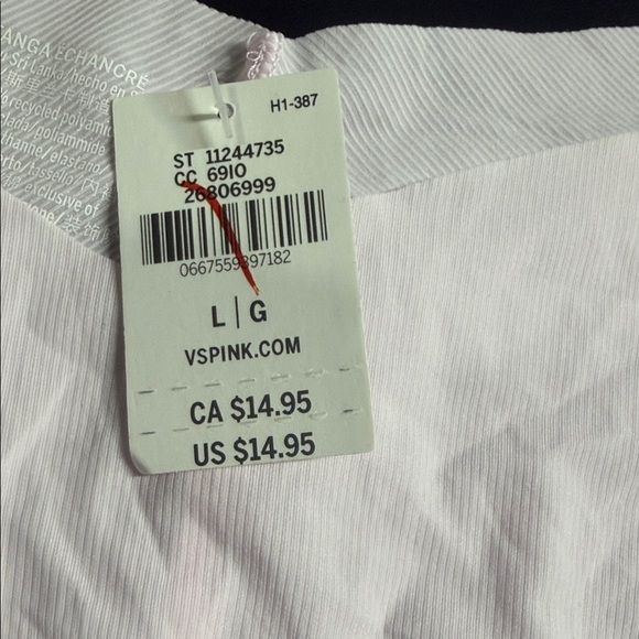 PINK Victoria's Secret Light Pink Thong Size Large - Picture 2 of 5